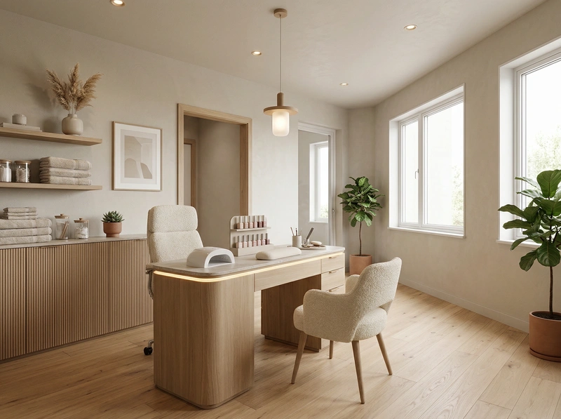 Дизайн интерьера в стиле Сканди — Кабинет от нейросети RoomGPT