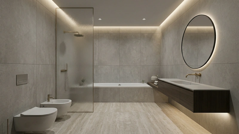 Дизайн ванной в стиле Минимализм — фото интерьера от нейросети RoomGPT