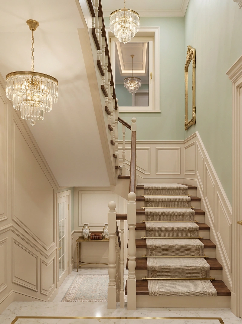 Дизайн интерьера в стиле Неоклассика — Прихожая от нейросети RoomGPT