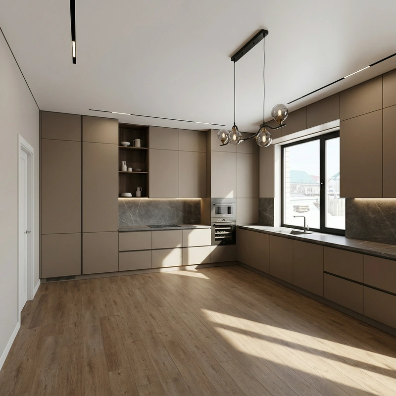 Дизайн кухни в стиле Минимализм — фото интерьера от нейросети RoomGPT