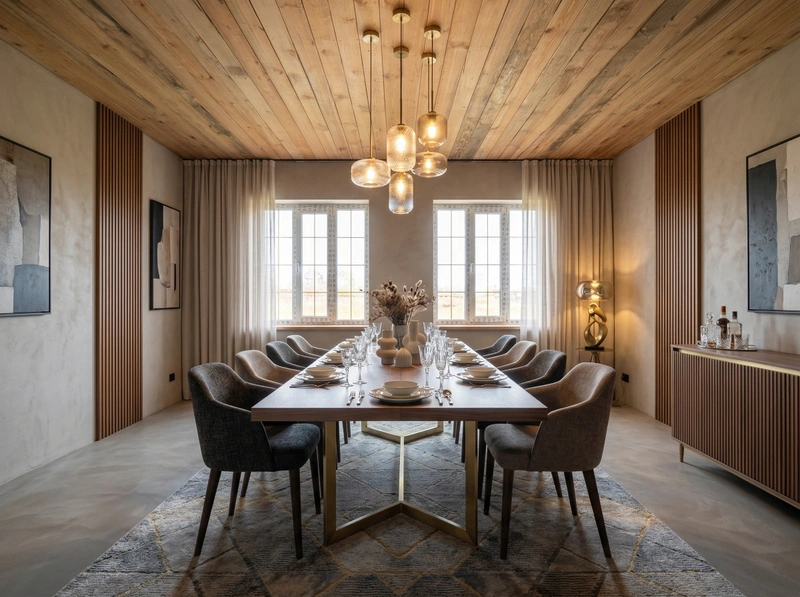 Дизайн гостиной в стиле Контемпорари — фото интерьера от нейросети RoomGPT