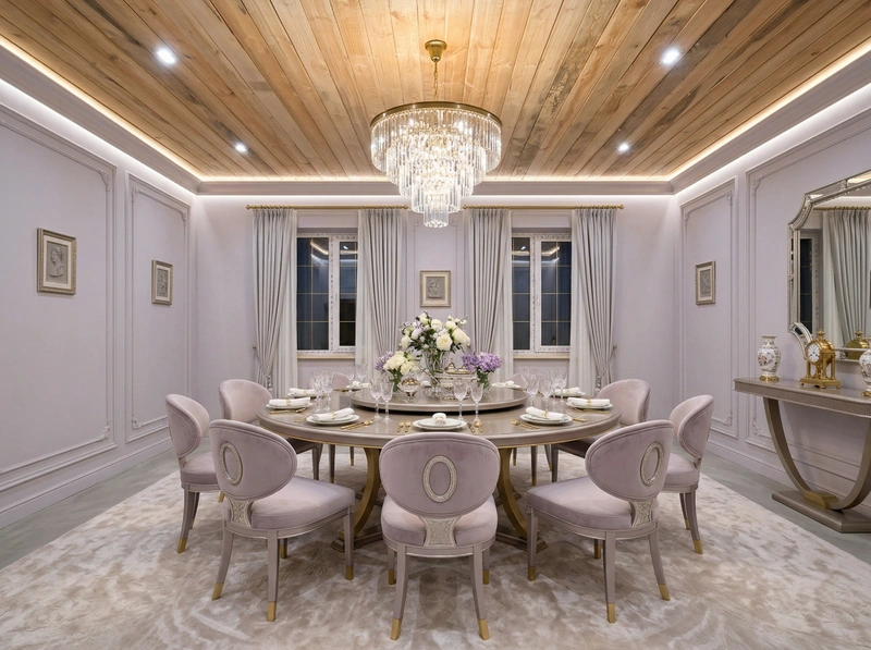 Дизайн гостиной в стиле Неоклассика — фото интерьера от нейросети RoomGPT