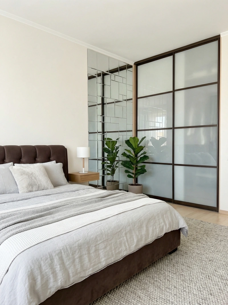 Дизайн спальни в стиле Сканди — фото интерьера от нейросети RoomGPT