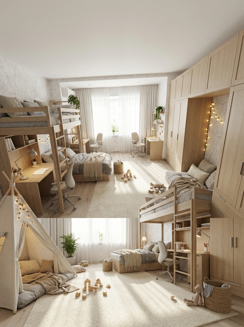 Дизайн интерьера в стиле Хюгге — Детская от нейросети RoomGPT