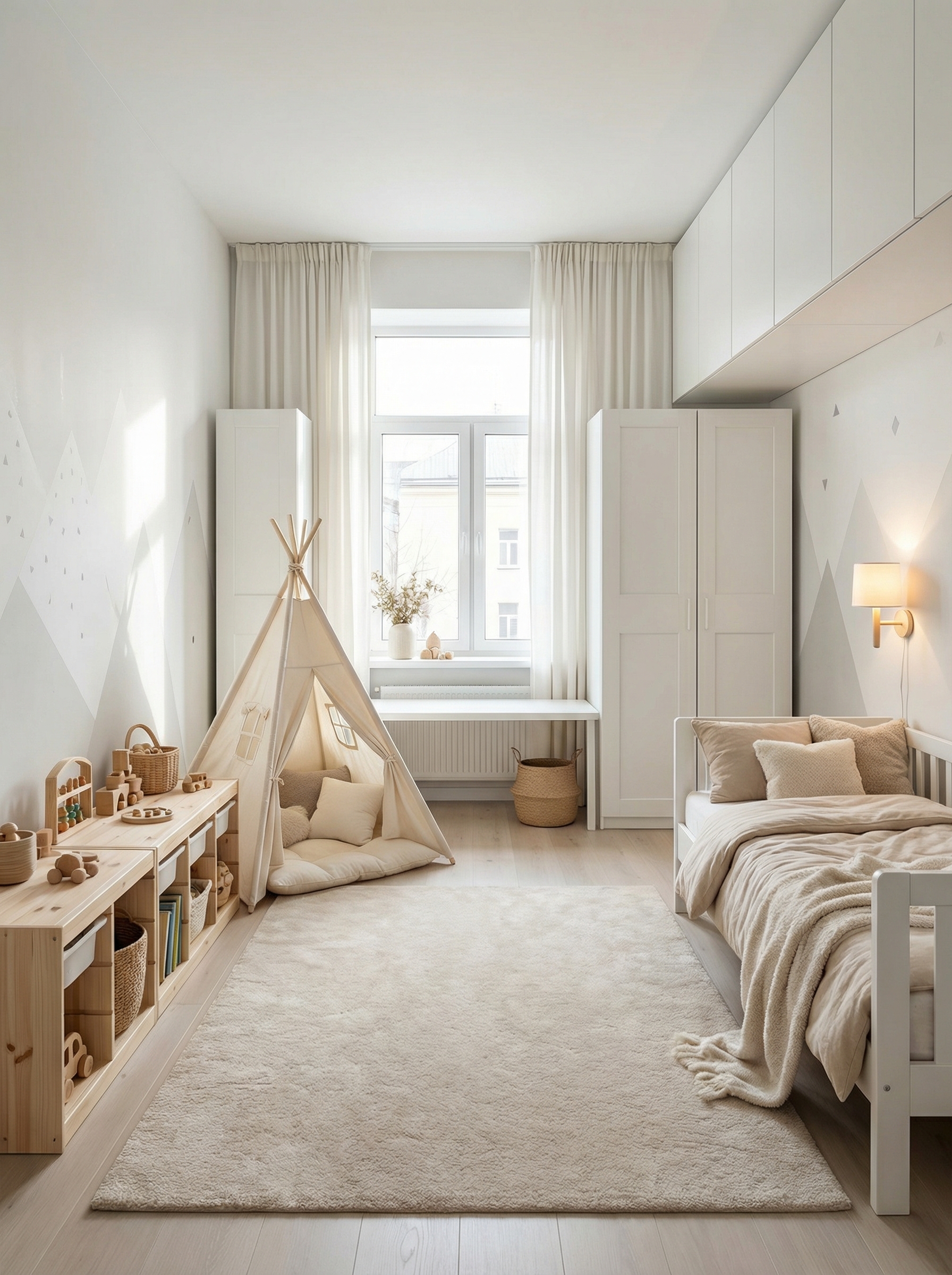 Дизайн детской в стиле Хюгге — фото интерьера от нейросети RoomGPT