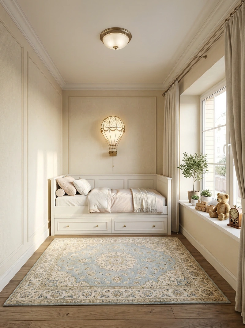 Дизайн интерьера в стиле Классика — Детская от нейросети RoomGPT