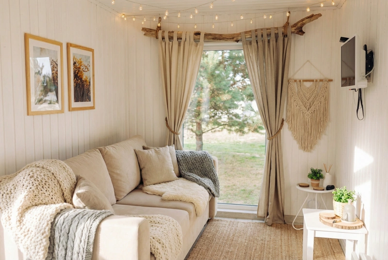 Дизайн интерьера в стиле Хюгге — Гостиная от нейросети RoomGPT