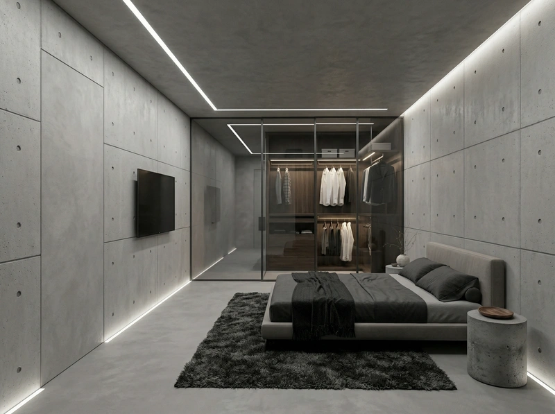 Дизайн спальни в стиле Минимализм — фото интерьера от нейросети RoomGPT