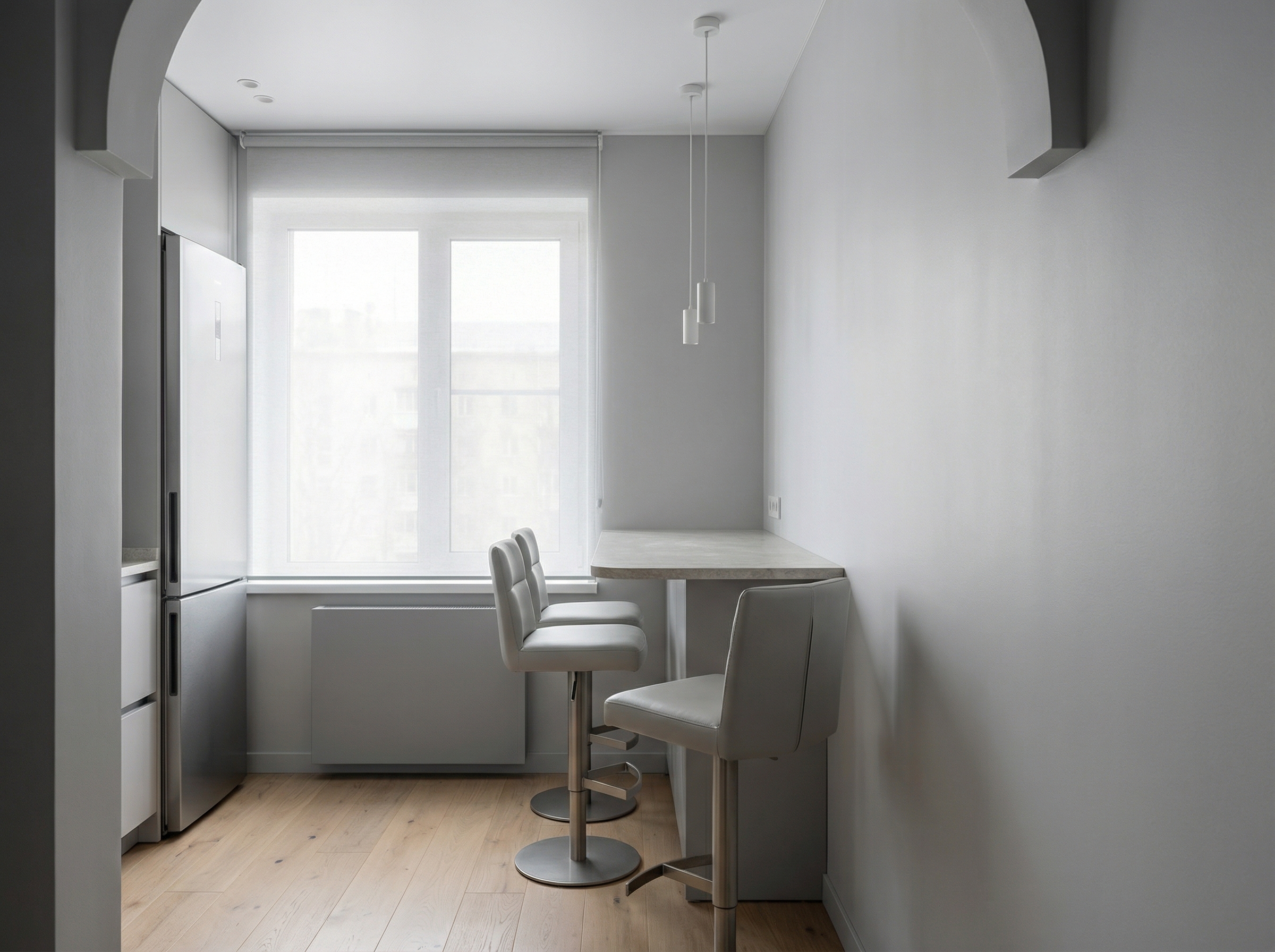 Дизайн кухни в стиле Минимализм — фото интерьера от нейросети RoomGPT