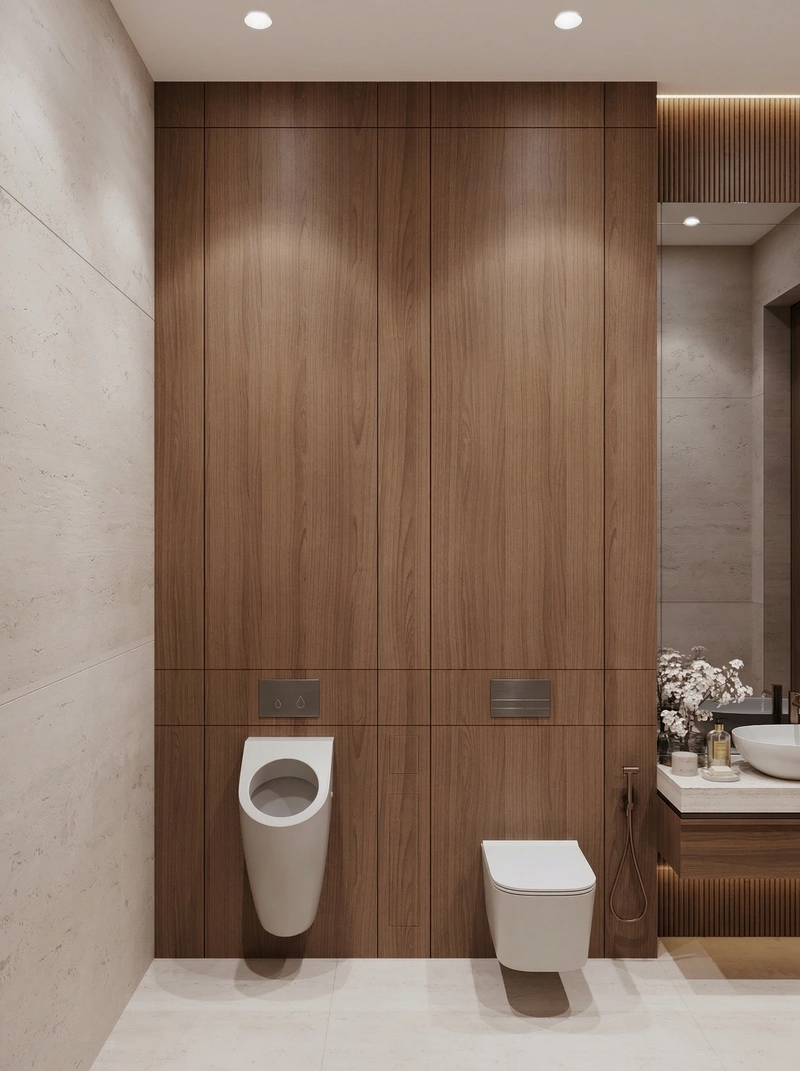 Дизайн ванной в стиле Минимализм — фото интерьера от нейросети RoomGPT