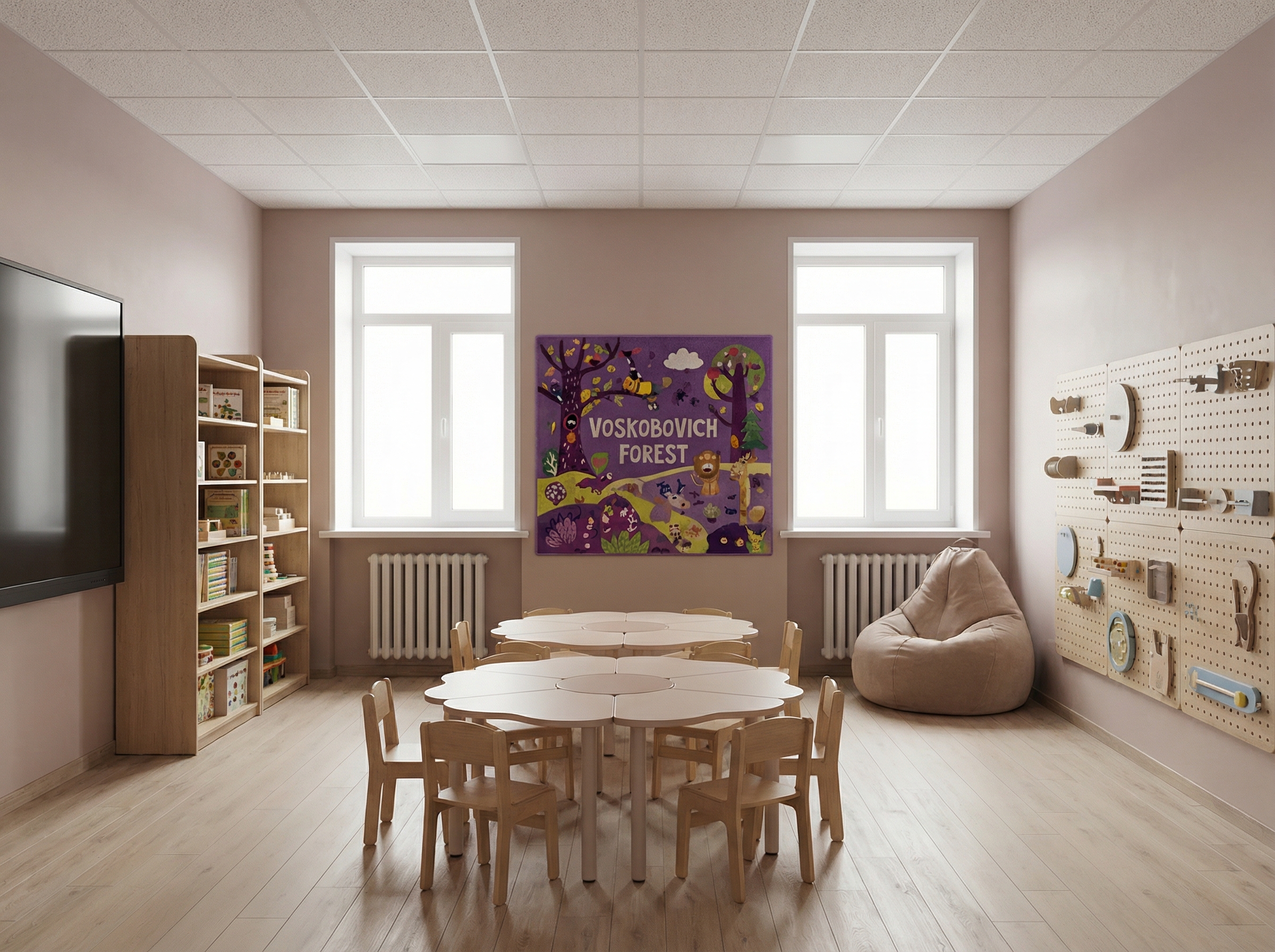 Дизайн детской в стиле Минимализм — фото интерьера от нейросети RoomGPT