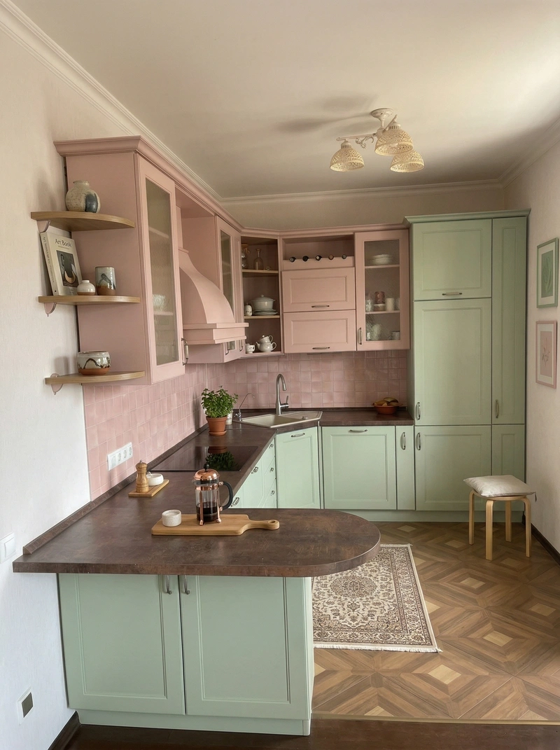 Дизайн кухни в стиле Без стиля — фото интерьера от нейросети RoomGPT