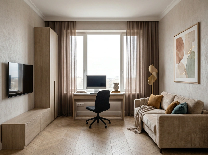 Дизайн детской в стиле Контемпорари — фото интерьера от нейросети RoomGPT