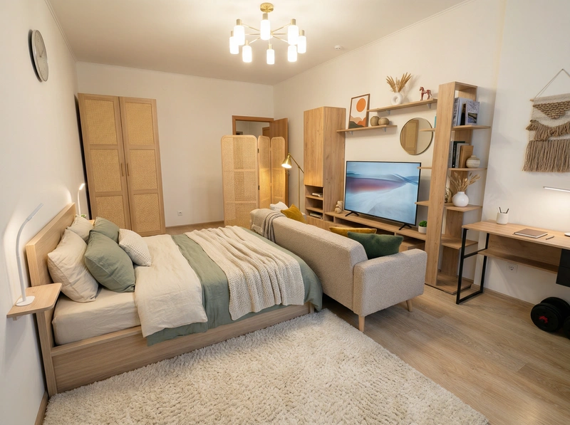 Дизайн интерьера в стиле Хюгге — Гостиная от нейросети RoomGPT