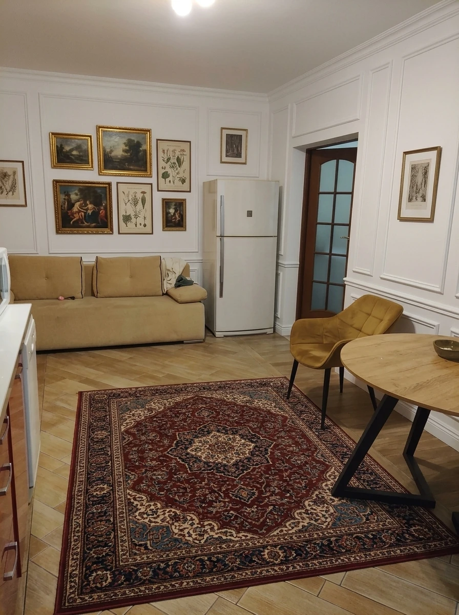 Дизайн кухни в стиле Классика — фото интерьера от нейросети RoomGPT