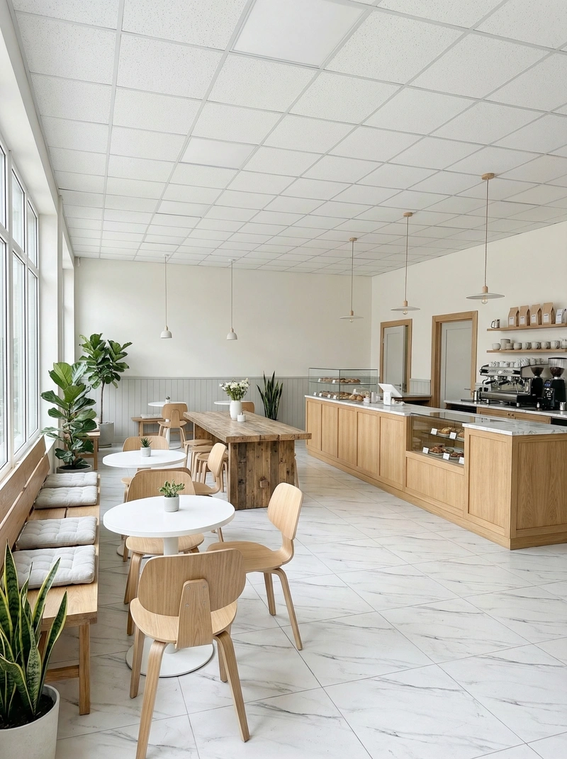 Дизайн кухни в стиле Сканди — фото интерьера от нейросети RoomGPT