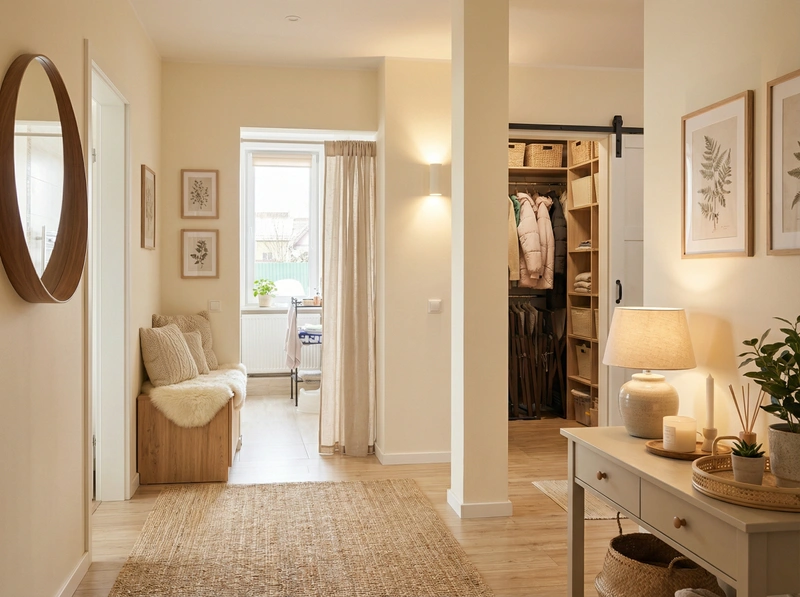 Дизайн интерьера в стиле Хюгге — Прихожая от нейросети RoomGPT