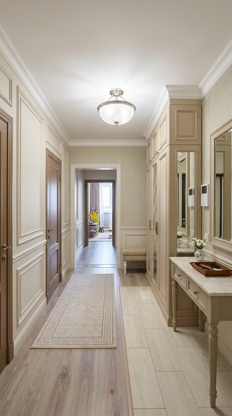 Дизайн интерьера в стиле Классика — Прихожая от нейросети RoomGPT