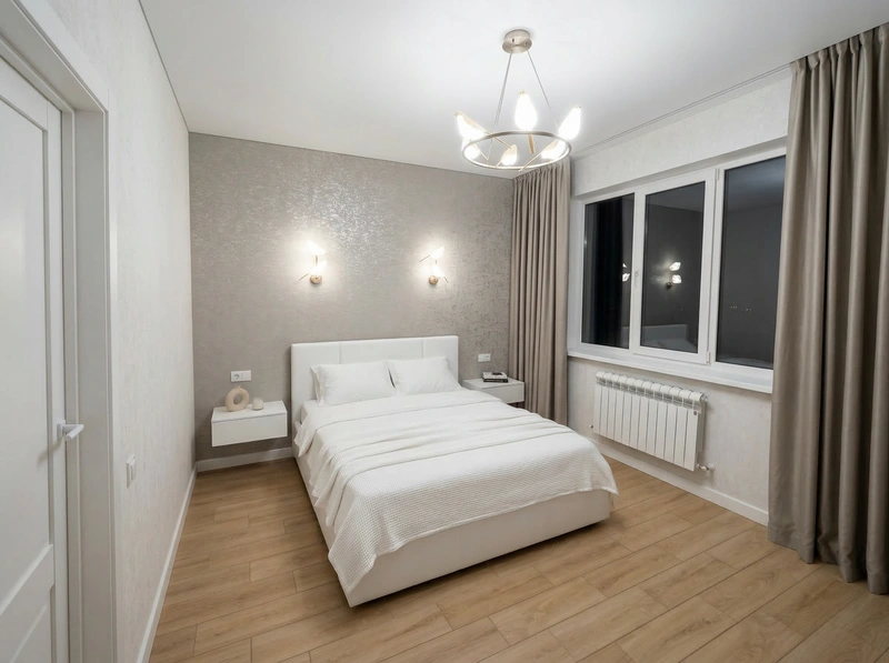 Дизайн интерьера в стиле Минимализм — Спальня от нейросети RoomGPT