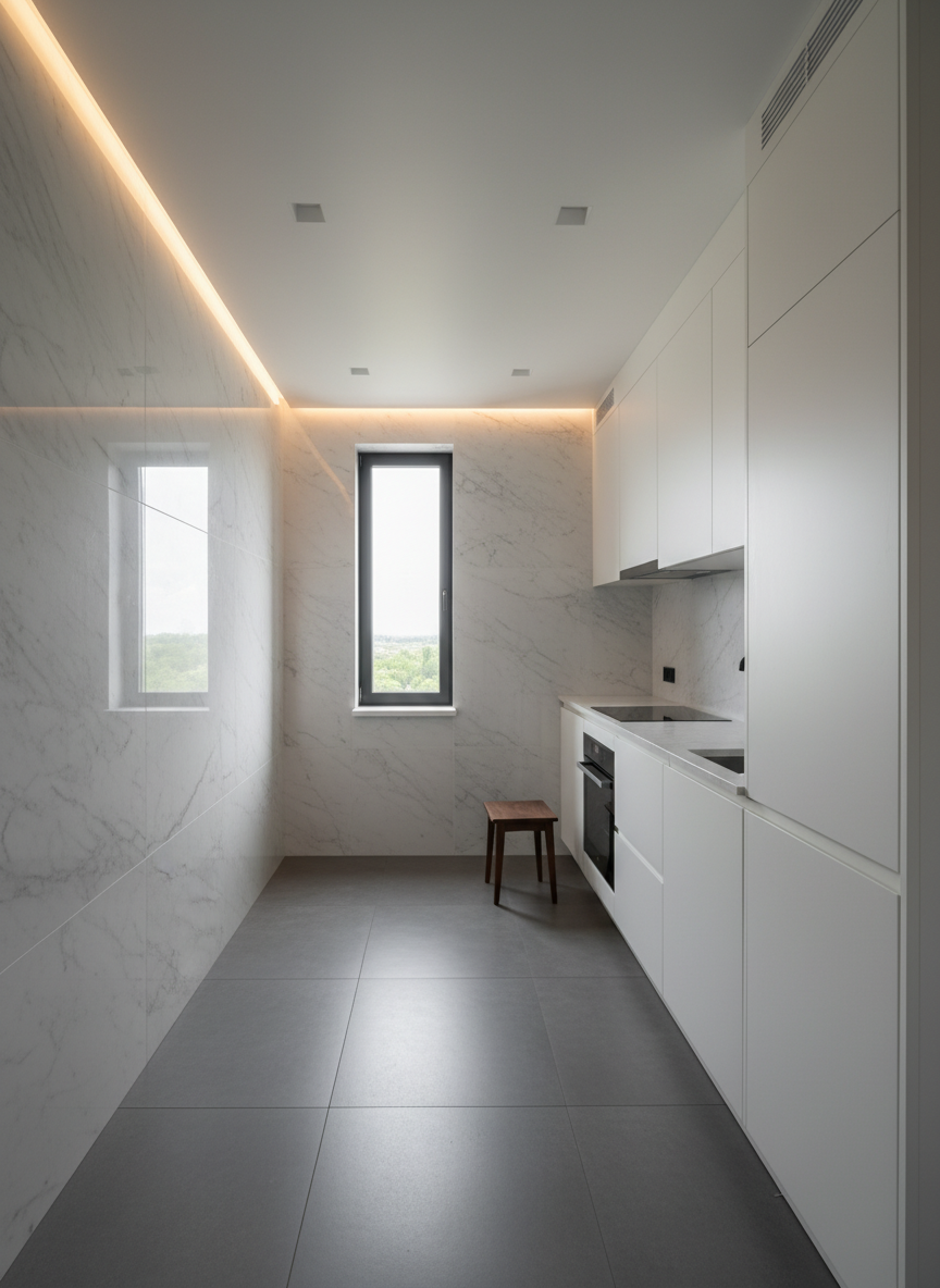 Дизайн кухни в стиле Минимализм — фото интерьера от нейросети RoomGPT