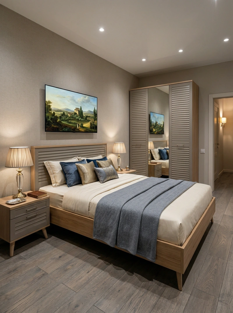 Дизайн интерьера в стиле Классика — Спальня от нейросети RoomGPT