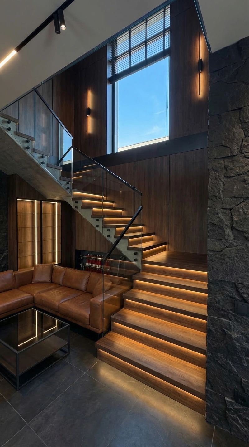 Дизайн гостиной в стиле Блэктэк — фото интерьера от нейросети RoomGPT