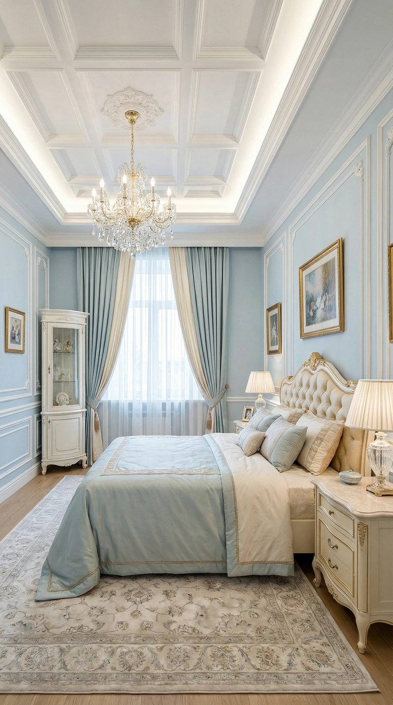 Дизайн интерьера в стиле Классика — Спальня от нейросети RoomGPT