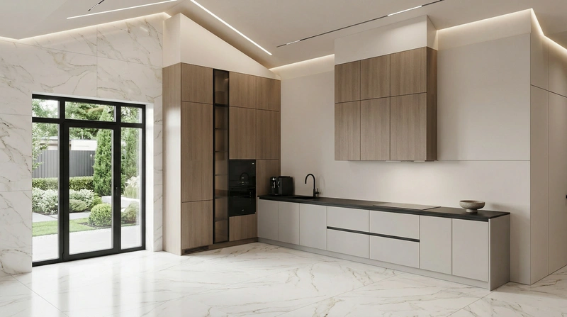 Дизайн кухни в стиле Минимализм — фото интерьера от нейросети RoomGPT