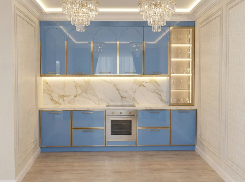 Дизайн интерьера в стиле Неоклассика — Кухня от нейросети RoomGPT