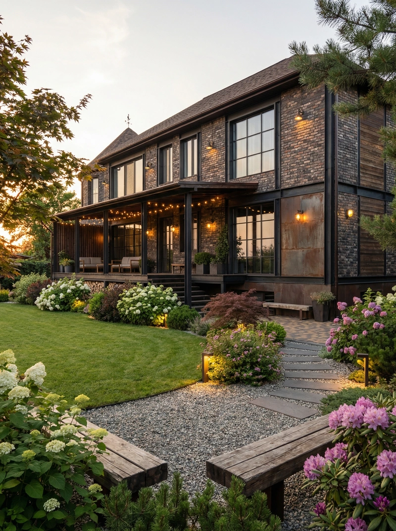 Дизайн интерьера в стиле Лофт — Фасад от нейросети RoomGPT