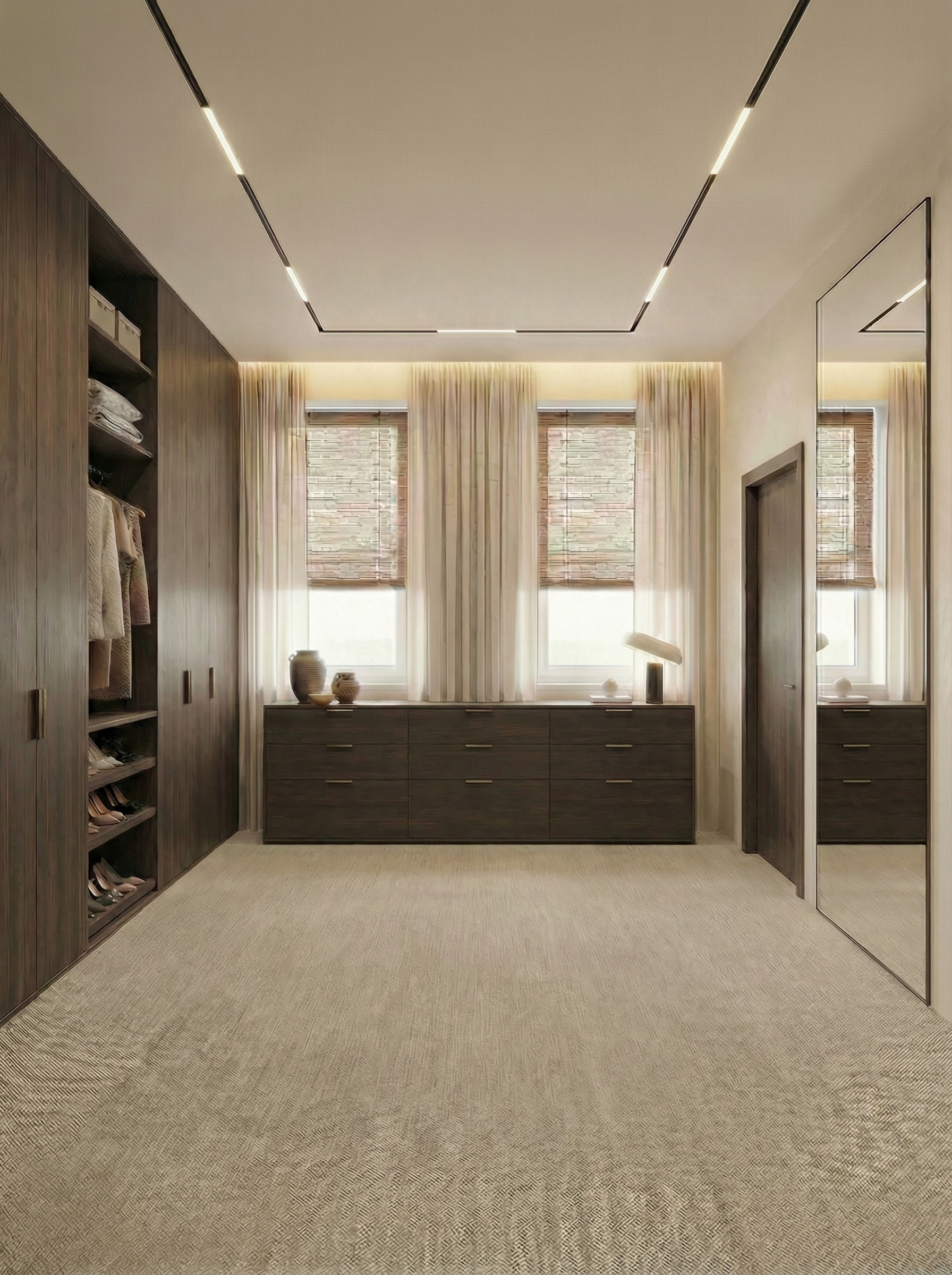 Дизайн гостиной в стиле Контемпорари — фото интерьера от нейросети RoomGPT