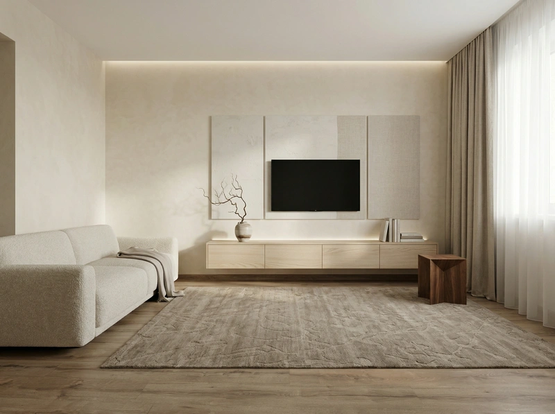 Дизайн гостиной в стиле Минимализм — фото интерьера от нейросети RoomGPT