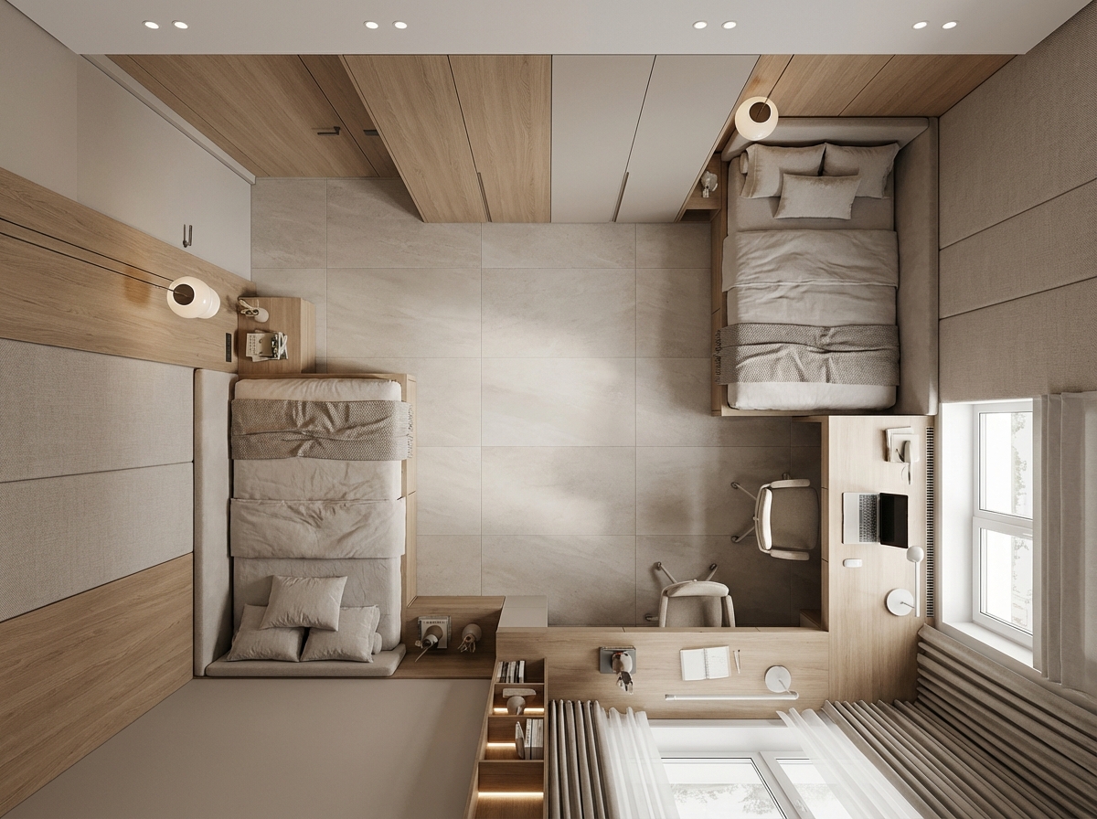 Дизайн детской в стиле Минимализм — фото интерьера от нейросети RoomGPT