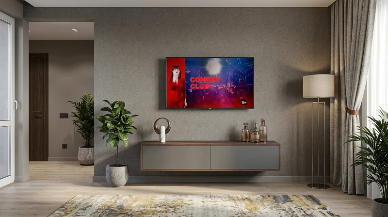 Дизайн интерьера в стиле Контемпорари — Гостиная от нейросети RoomGPT