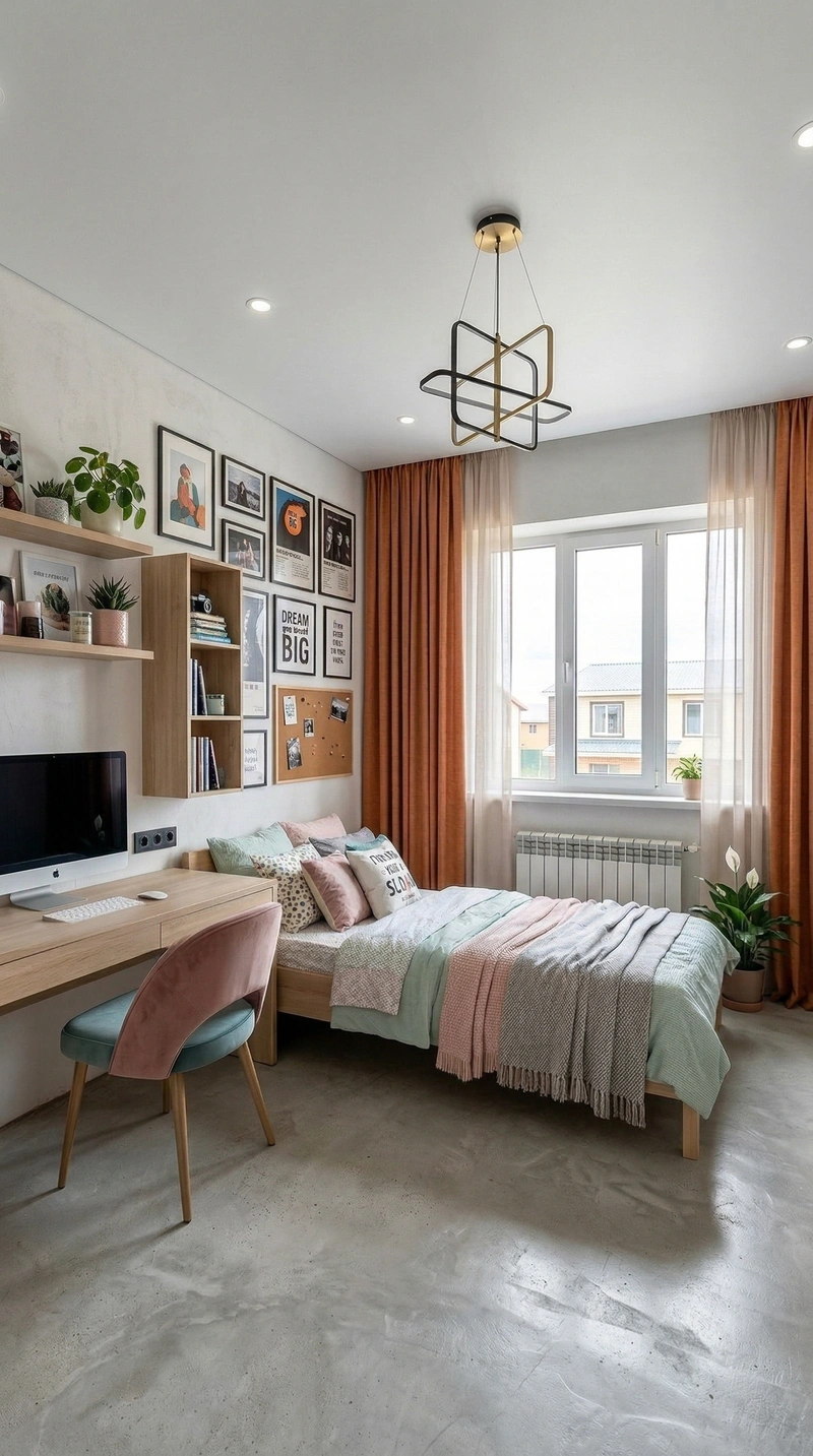 Дизайн детской в стиле Без стиля — фото интерьера от нейросети RoomGPT