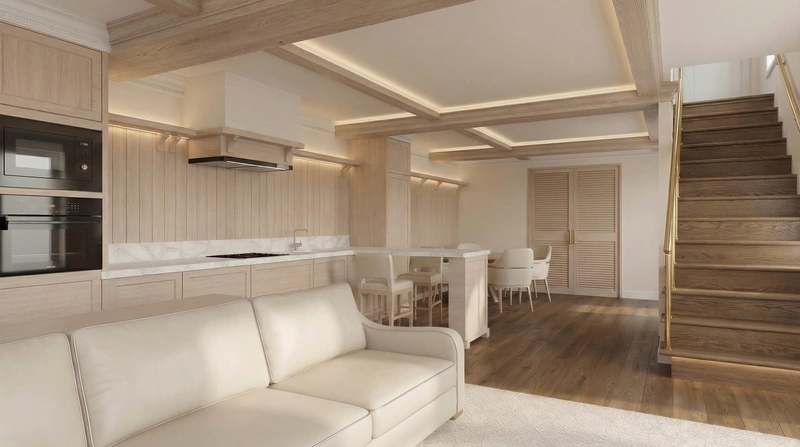 Дизайн интерьера в стиле Хюгге — Гостиная от нейросети RoomGPT