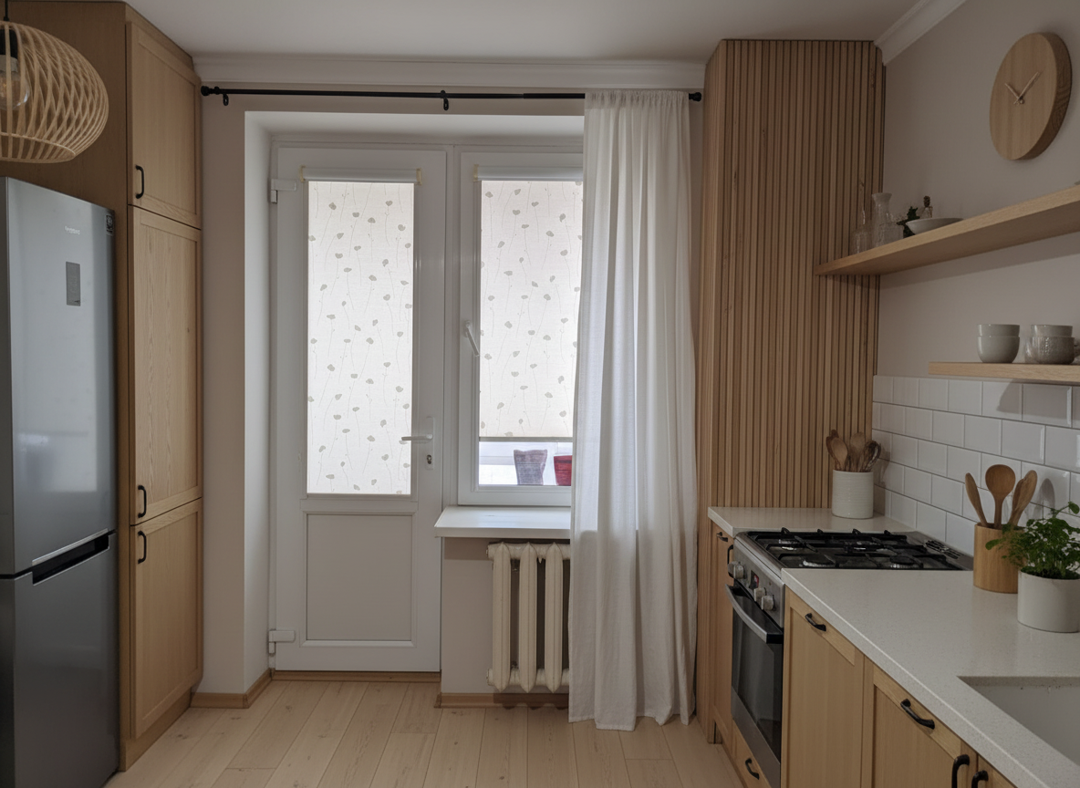 Дизайн кухни в стиле Хюгге — фото интерьера от нейросети RoomGPT