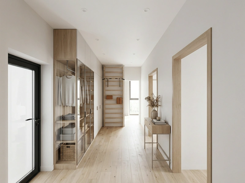 Дизайн интерьера в стиле Сканди — Прихожая от нейросети RoomGPT