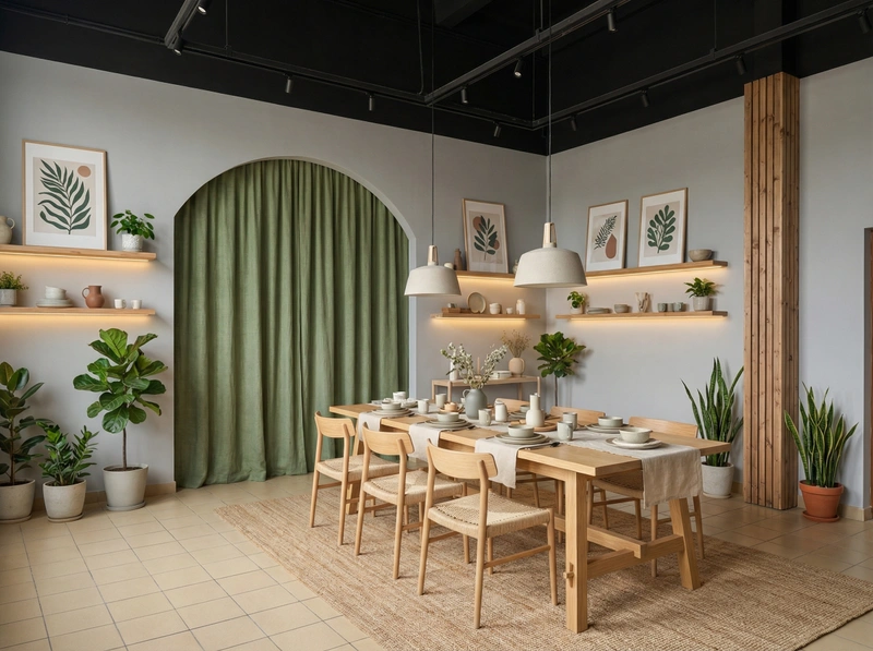 Дизайн гостиной в стиле Сканди — фото интерьера от нейросети RoomGPT