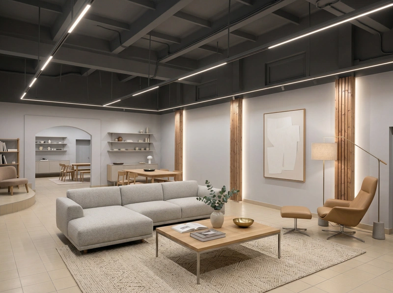 Дизайн гостиной в стиле Сканди — фото интерьера от нейросети RoomGPT