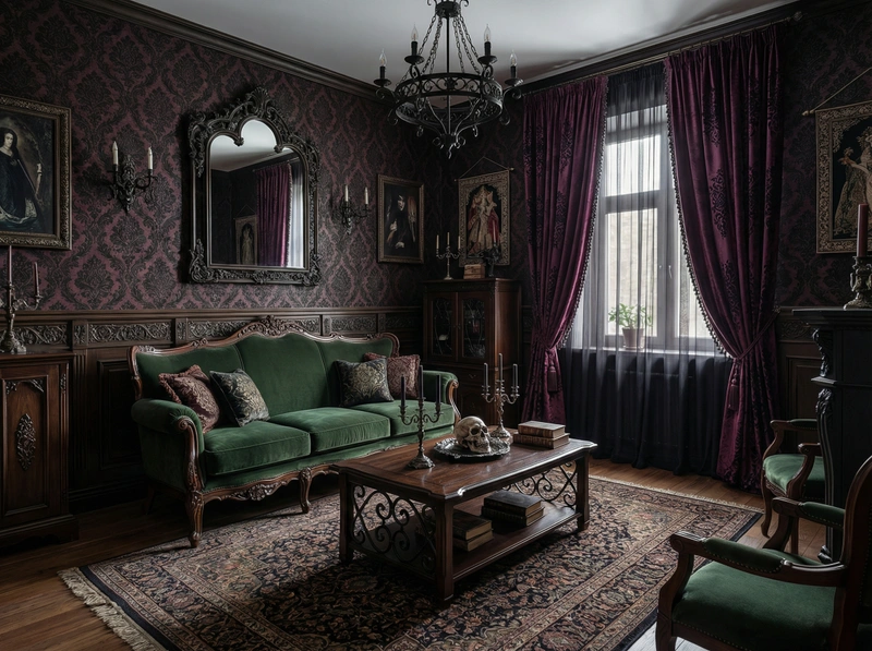 Дизайн интерьера в стиле Классика — Гостиная от нейросети RoomGPT