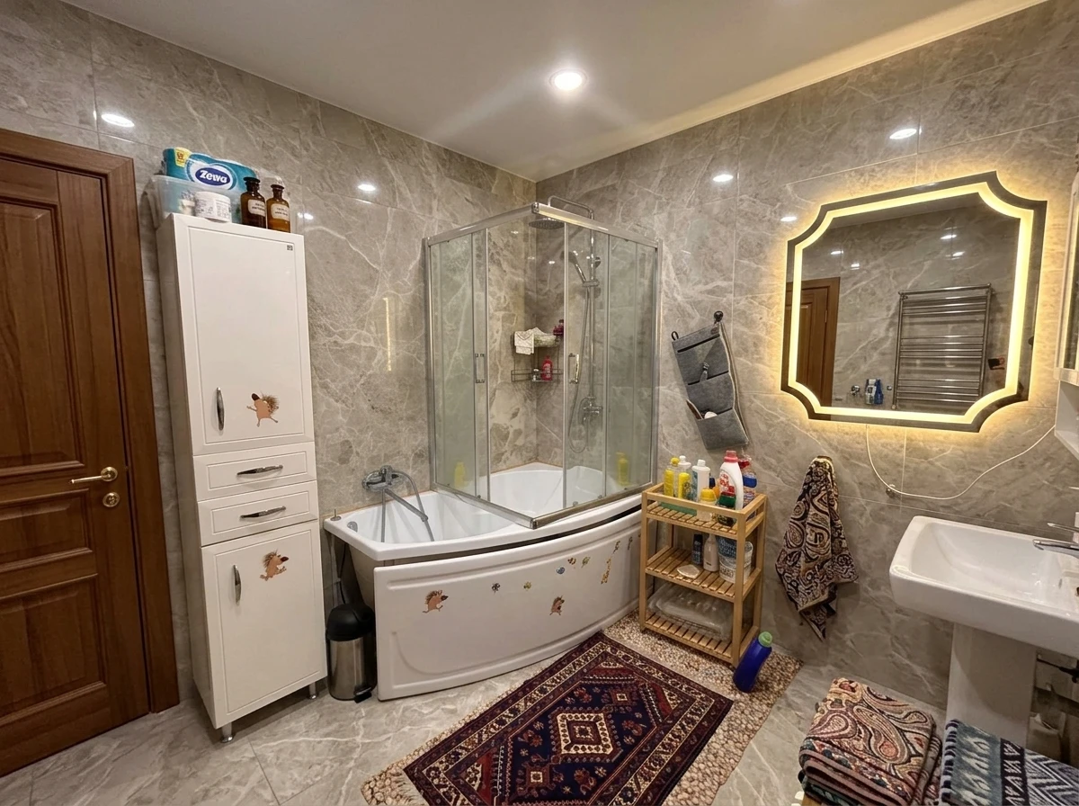 Дизайн ванной в стиле Эклектика — фото интерьера от нейросети RoomGPT