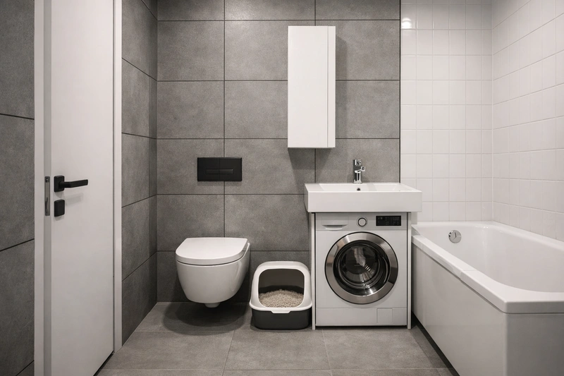 Дизайн интерьера в стиле Минимализм — Ванная от нейросети RoomGPT