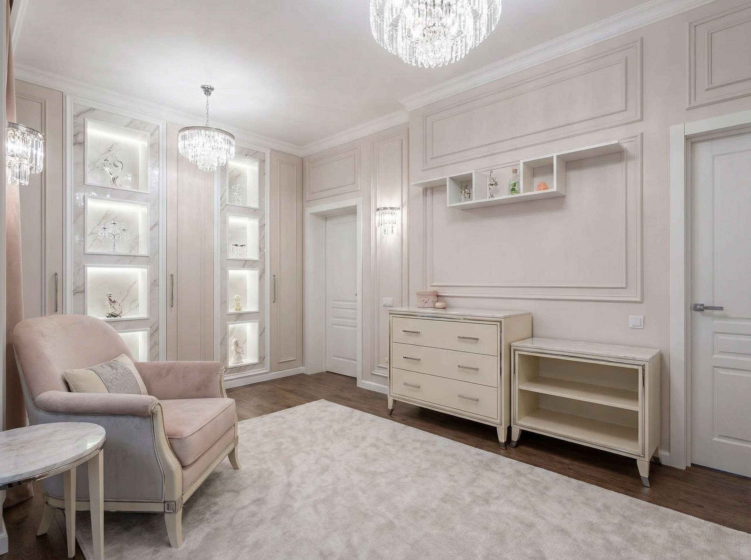 Дизайн спальни в стиле Классика — фото интерьера от нейросети RoomGPT