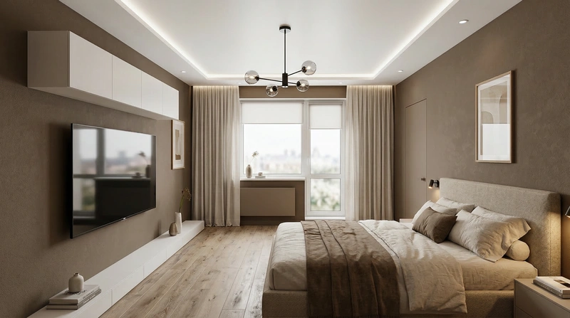 Дизайн интерьера в стиле Минимализм — Гостиная от нейросети RoomGPT