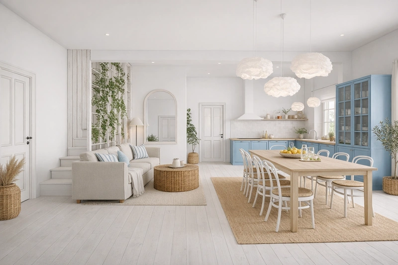 Дизайн интерьера в стиле Сканди — Гостиная от нейросети RoomGPT