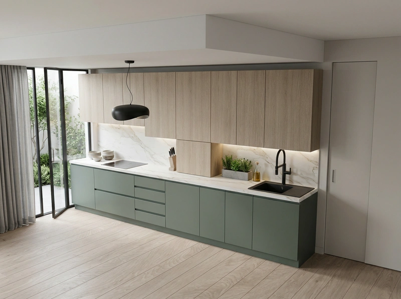 Дизайн кухни в стиле Минимализм — фото интерьера от нейросети RoomGPT