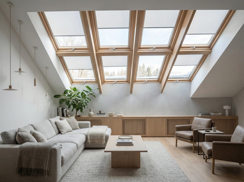 Дизайн гостиной в стиле Сканди — фото интерьера от нейросети RoomGPT