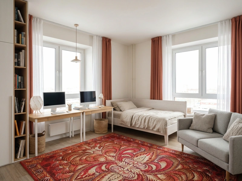 Дизайн интерьера в стиле Сканди — Гостиная от нейросети RoomGPT