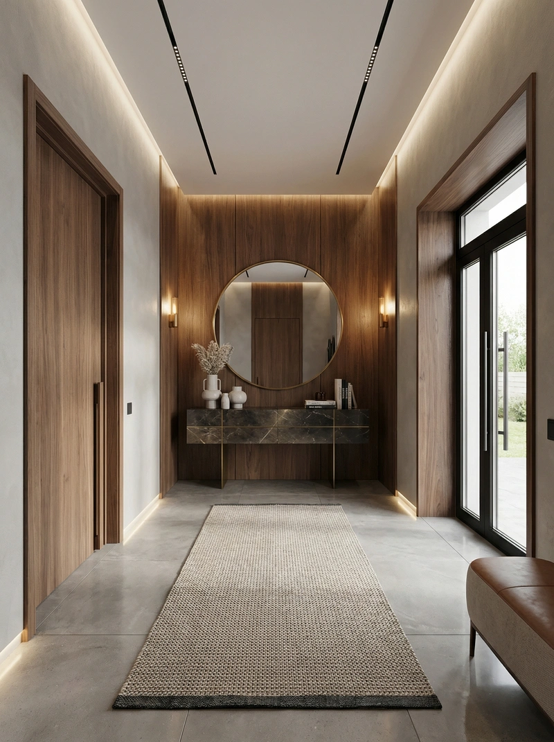 Дизайн интерьера в стиле Контемпорари — Гостиная от нейросети RoomGPT